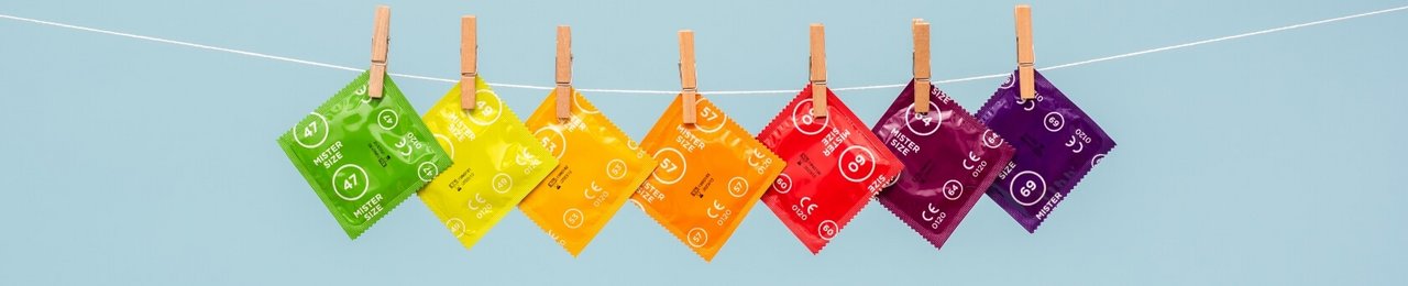 Kondomi Mister Size v različnih velikostih na liniji